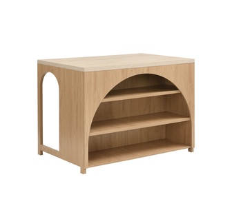 Defne Multi-Function Oak Kitchen Island