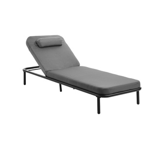 Delphi Grey Outdoor Sun Lounge