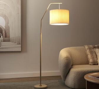 Deo 165cm Beige Hanging Floor Table Lamp