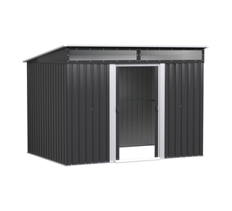 Boulder 260x200cm Black Garden Tool Sheds Outdoor Storage
