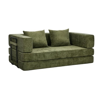 Didi 3 Seater Green Compressed Sofa Bed
