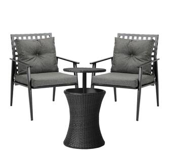 Dioana 3 Piece Outdoor Lounge Set