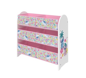 Disney Stitch Storage Unit with 6 Storage Boxes White/Multi