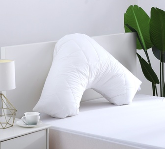 DM Cotton Cover Quilted Pillow Protector V Shape