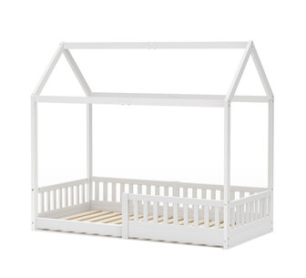 Dollen Single White Pine Wood House Kids Bed Frame
