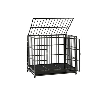 Donn Black Metal Dog Kennel