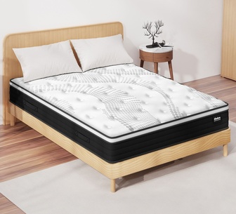 Dozyden 18cm King Single White Euro Top Memory Foam Mattress
