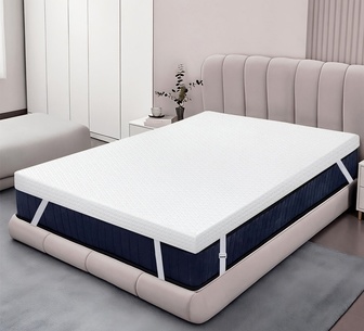 Dreamz 10cm KNS White Dual Layer Airflow Mattress Topper