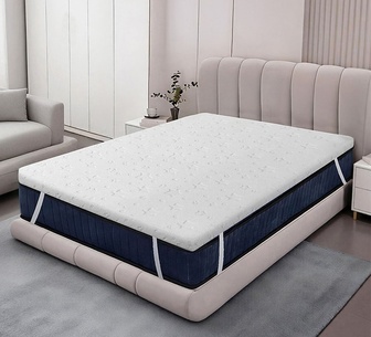 Dreamz 5cm King Single White Gel Memory Mattress Topper