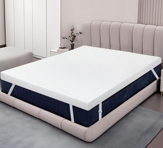 Dreamz 10cm Queen White Dual Layer Airflow Mattress Topper