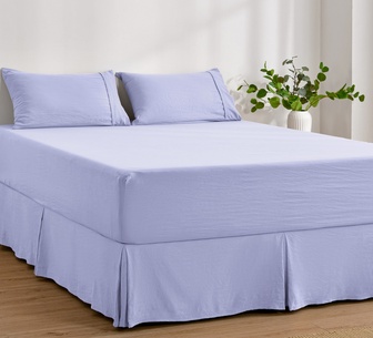 Dreamaker King Lilac Microfibre Pleated Valance