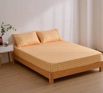 Dreamaker King Chai Multi Colour Flannel Fitted Sheet Set
