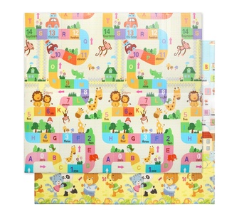 Dumah Waterproof Zoo Kids Mat Multi