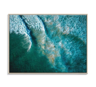 Ebb and Flow Framed Canvas 76x102cm Wall Art