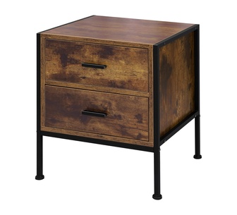 Edarina Brown Vintage Bedside Table