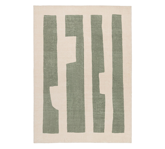 Eden Green Printed Washable Rug 290x200cm