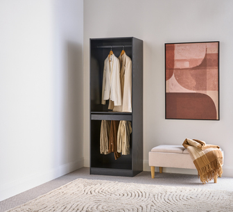 EDEN UTILITY PANTS STORAGE CLOTHES RACK BLACK