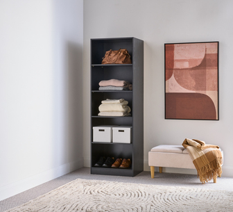EDEN UTILITY 5 SHELF BLACK