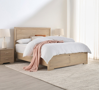 CALILE BED QUEEN STORAGE NATURAL