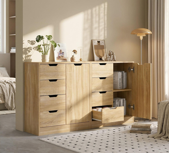Eevee 4 Drawer Natural Storage Cabinet