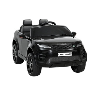 Eirwen 12V Kids Black Ride-On Land Rover Remote Control Car