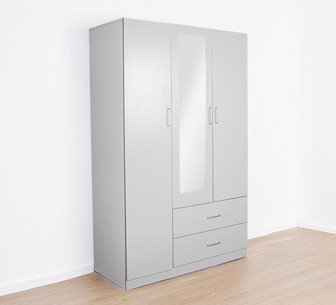 Ellis 3 Door Mirror Wardrobe with Drawers