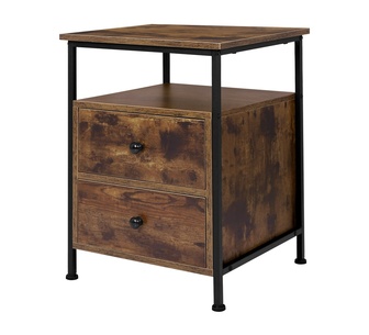Elantin Brown Vintage Bedside Table