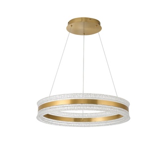 Elarune Brass Inbuilt LED Halo Pendant Light