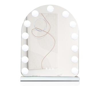 Yezi Makeup Mirror 40x50cm Arch Hollywood with LED Light Whi