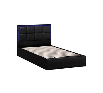 Elira Gas Lift LED Bed Frame King Single Black