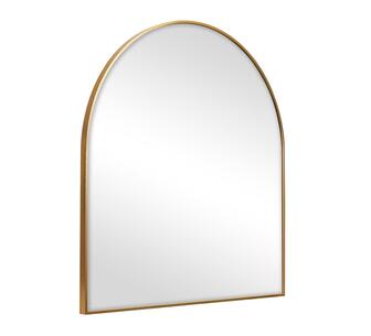Elora 85cm Arched Mirror Gold