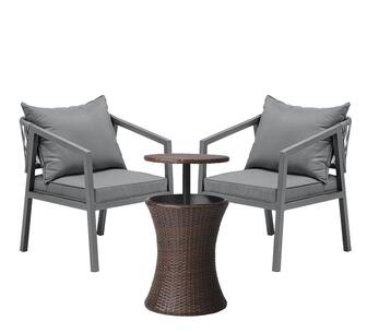 Elowen 3 Piece Outdoor Lounge Set