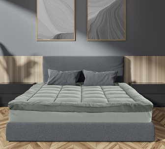 Elsin Bamboo Topper Double Charcoal