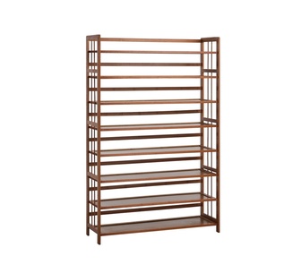 Elvira 8 Shelves Brown Shoe Rack