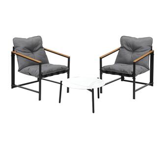 Elyria 3 Piece Outdoor Lounge Set White