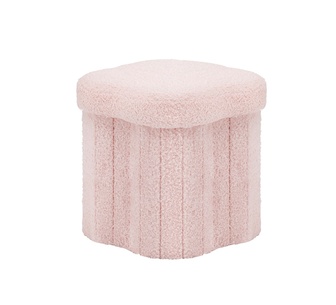 Erez Pink Foldable Ottoman