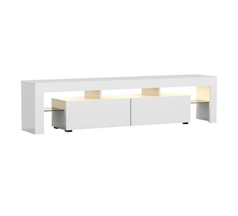 Eris 189cm White LED TV Entertainment Unit