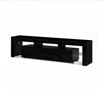 Eris 189cm Black LED TV Entertainment Unit