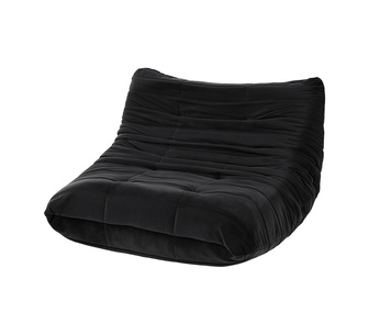 Eryl 2 Seater Black Compressed Sofa