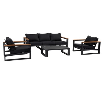 Escalante Outdoor Lounge Set Charcoal