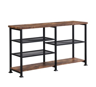 Eser 4 Tier Console Table Dark Brown