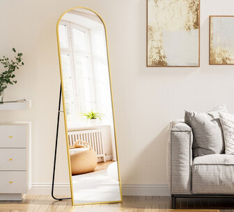 Etherea 160cm Gold Arched Full Length Mirror
