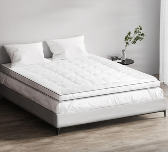 Evania Queen White Pillowtop Mattress Topper