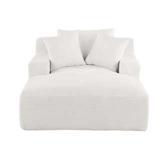 Everett 1 Seater Beige Corduroy Compressed Sofa Bed