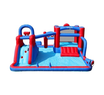 Evo 11 Zones Carribean Kids Inflatable Water Slide