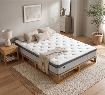 Fabiano Natural Bed Base & Napa Double Mattress Package
