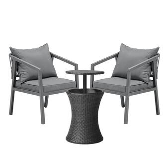 Fabien 3 Piece Outdoor Lounge Set