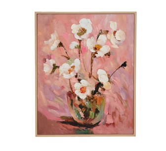 Faded Flora Canvas Wall Art