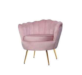 Fenris Pink Velvet Accent Chair