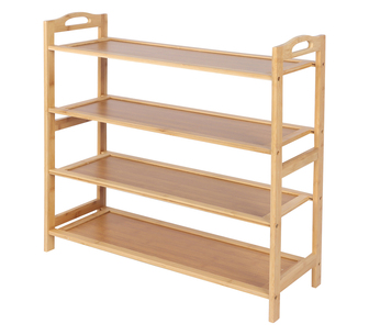 Fenty 4 Tier Bamboo Shoe Rack Oak